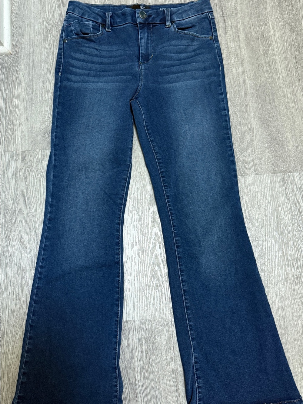 (2) 1822 Denim Blue/Black Women’s Jeans Bootcut Size 8/29 Better Butter Stretch - Picture 2 of 16